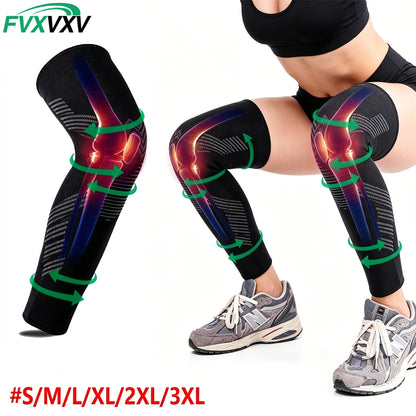 PowerRun Full Leg Copper Compression Sleeves